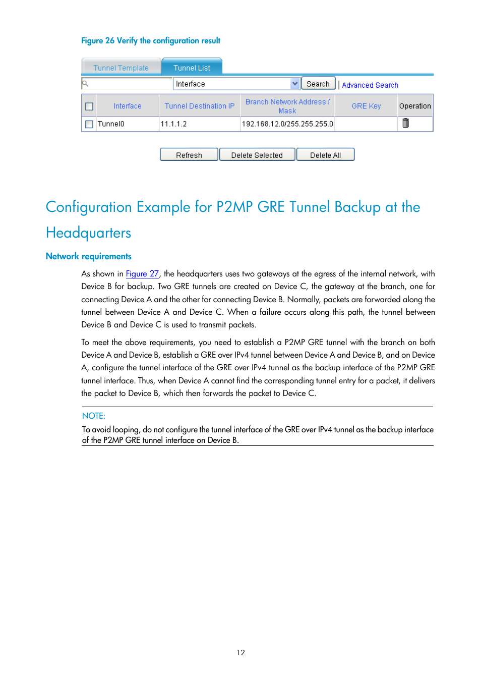 Network requirements | H3C Technologies H3C SecPath F1000-E User Manual | Page 758 / 938