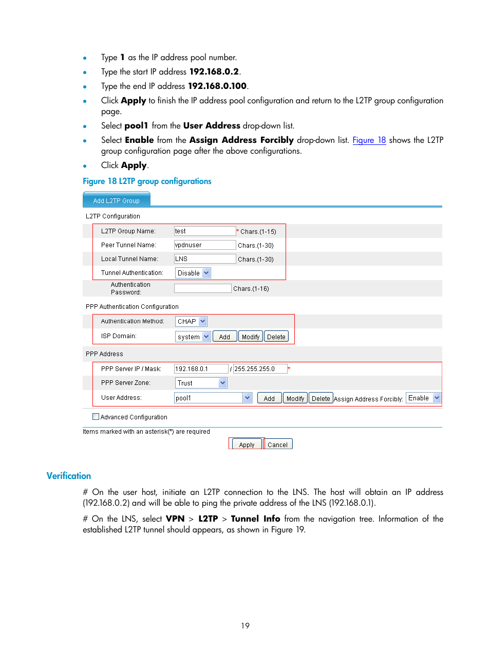 Verification | H3C Technologies H3C SecPath F1000-E User Manual | Page 827 / 938