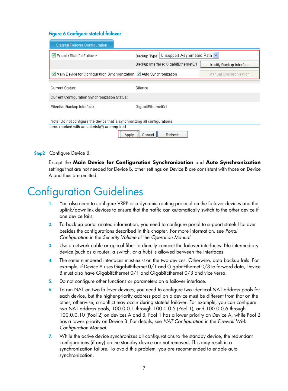 Configuration guidelines, N in, Figure 6 | H3C Technologies H3C SecPath F1000-E User Manual | Page 856 / 938