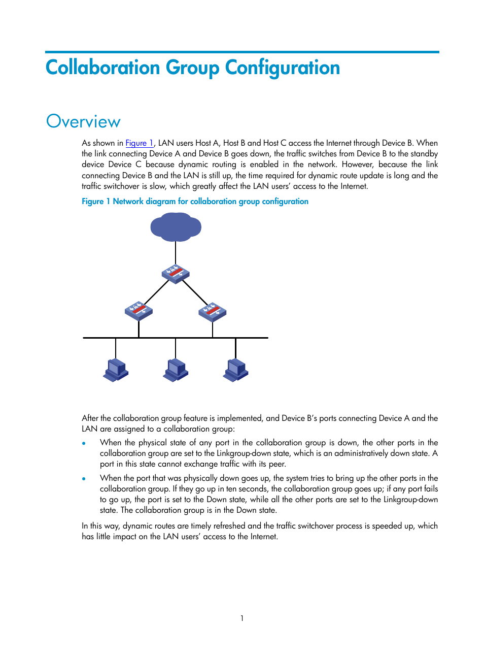 Collaboration group configuration, Overview | H3C Technologies H3C SecPath F1000-E User Manual | Page 859 / 938