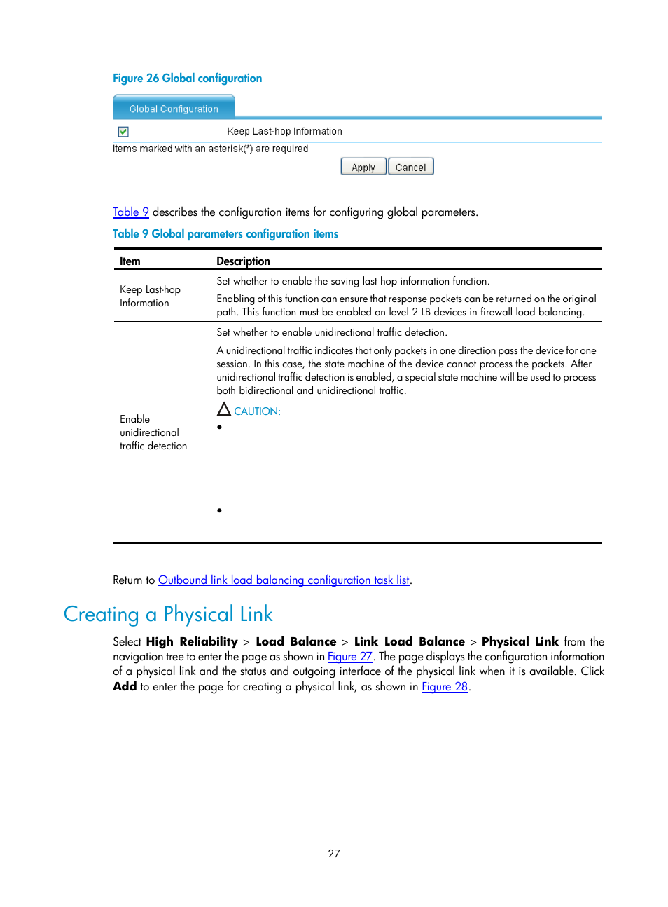 Creating a physical link, Figure 26 | H3C Technologies H3C SecPath F1000-E User Manual | Page 892 / 938