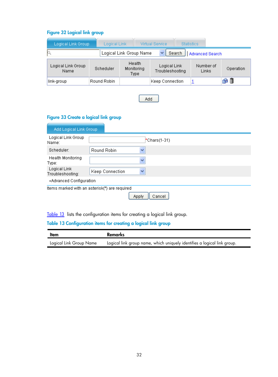 Figure 32, Figure 33 | H3C Technologies H3C SecPath F1000-E User Manual | Page 897 / 938
