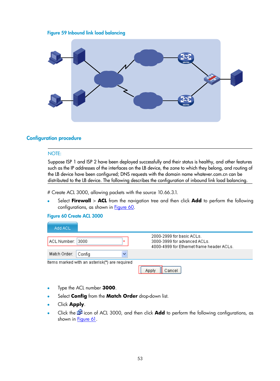 Configuration procedure | H3C Technologies H3C SecPath F1000-E User Manual | Page 918 / 938