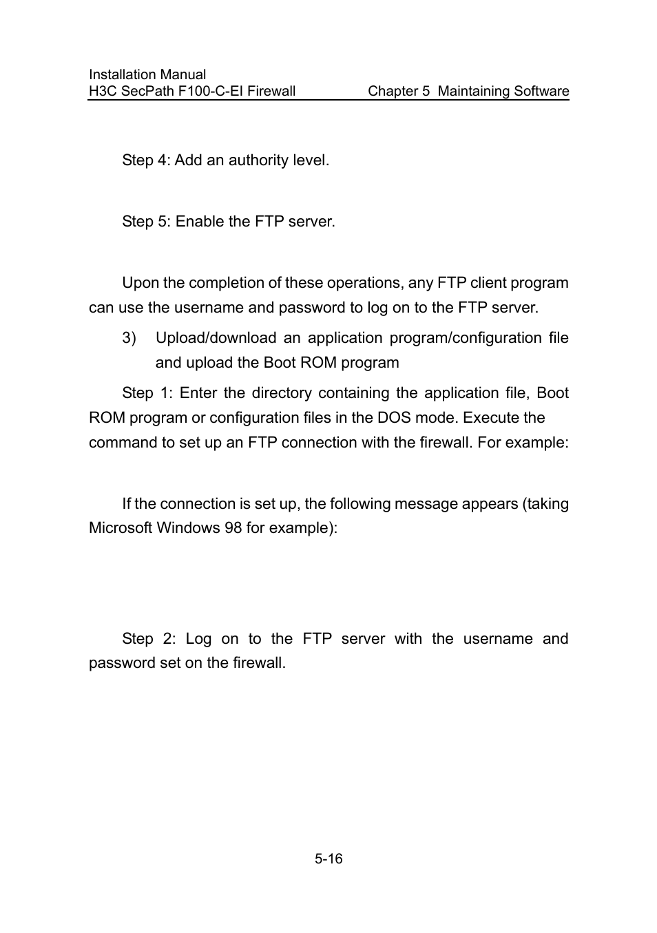 H3C Technologies H3C SecPath F100-C-EI User Manual | Page 66 / 79