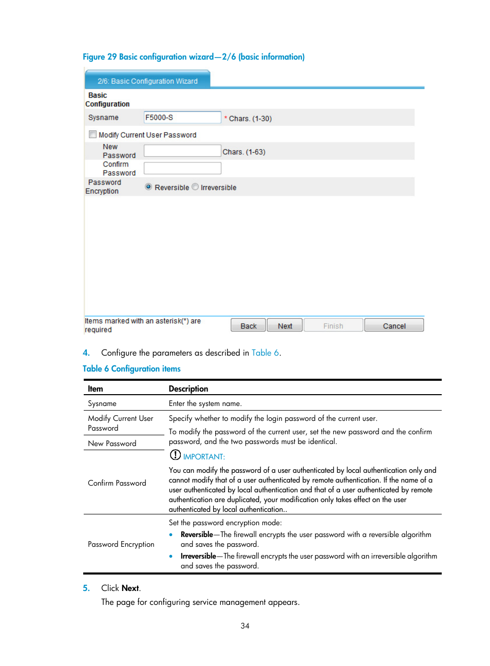 H3C Technologies H3C SecPath F5000-S Firewall User Manual | Page 43 / 86