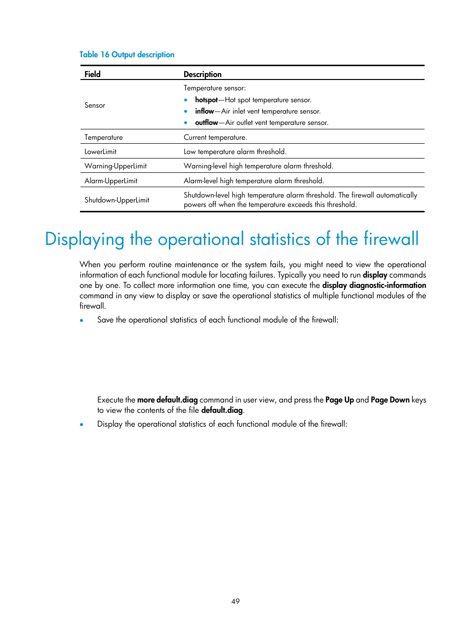 H3C Technologies H3C SecPath F5000-S Firewall User Manual | Page 58 / 86