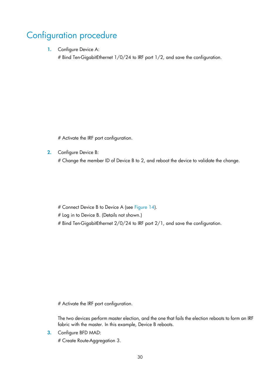 Configuration procedure | H3C Technologies H3C SecPath F5020 User Manual | Page 39 / 82