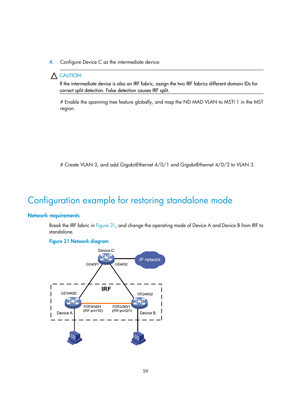 Network requirements | H3C Technologies H3C SecPath F5020 User Manual | Page 68 / 82