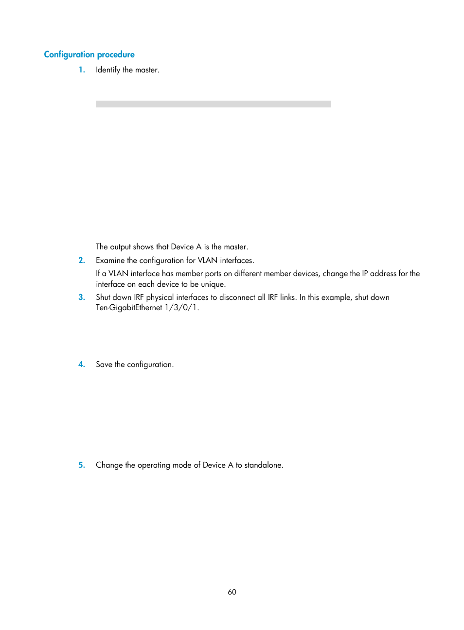 Configuration procedure | H3C Technologies H3C SecPath F5020 User Manual | Page 69 / 82