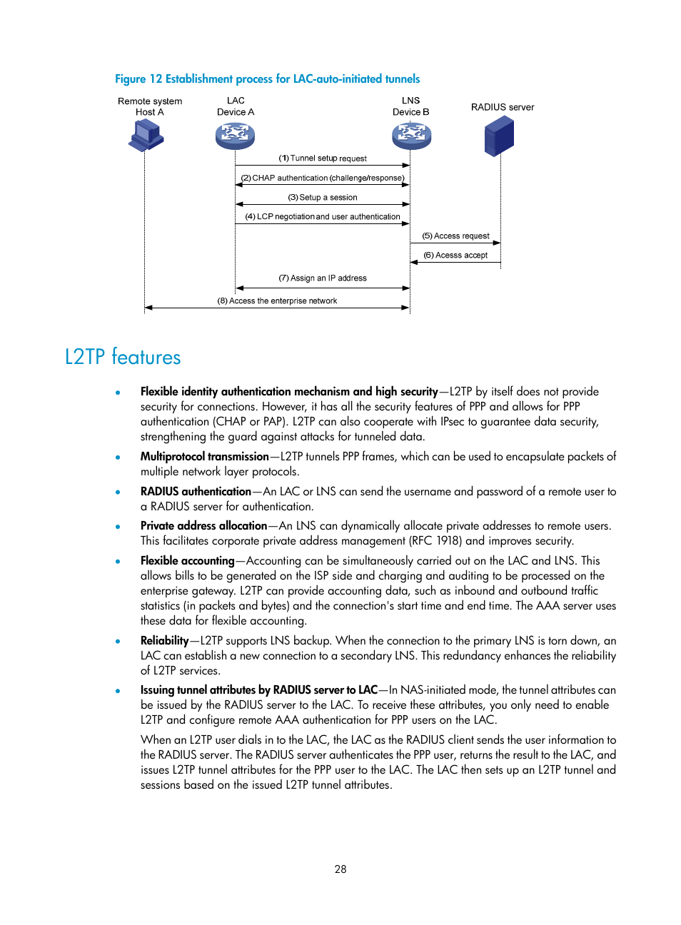 L2tp features | H3C Technologies H3C SecPath F5020 User Manual | Page 36 / 56