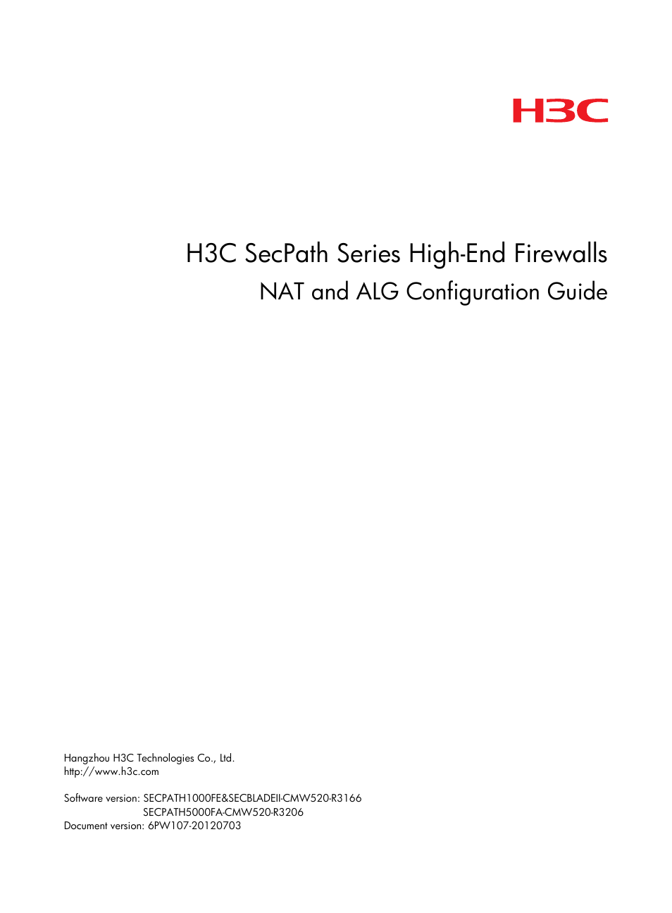 H3C Technologies H3C SecBlade FW Cards User Manual | 45 pages