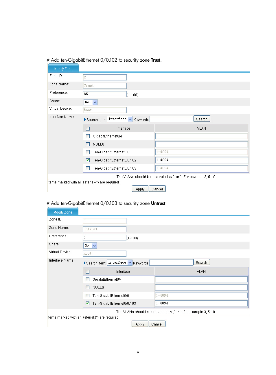 H3C Technologies H3C SecBlade FW Cards User Manual | Page 10 / 16