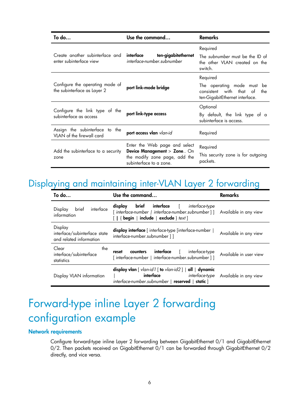 Network requirements | H3C Technologies H3C SecBlade FW Cards User Manual | Page 7 / 16