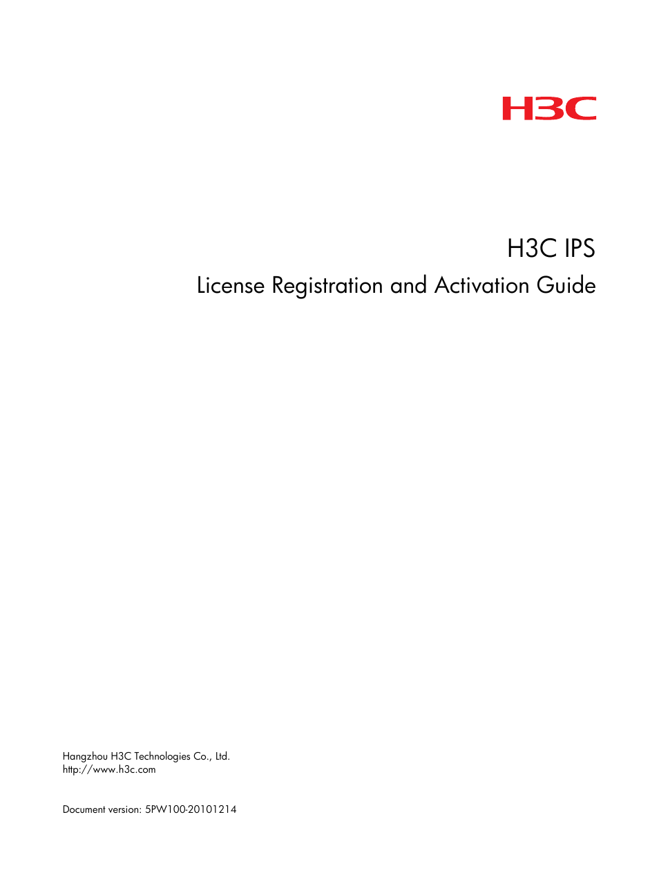 H3C Technologies H3C SecBlade IPS Cards User Manual | 18 pages