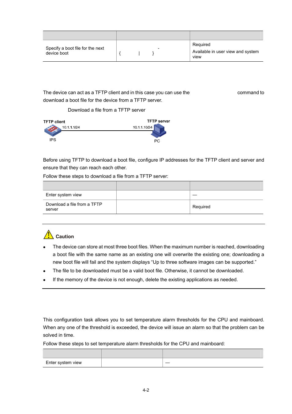 Downloading a file from a tftp server | H3C Technologies H3C SecBlade IPS Cards User Manual | Page 17 / 31