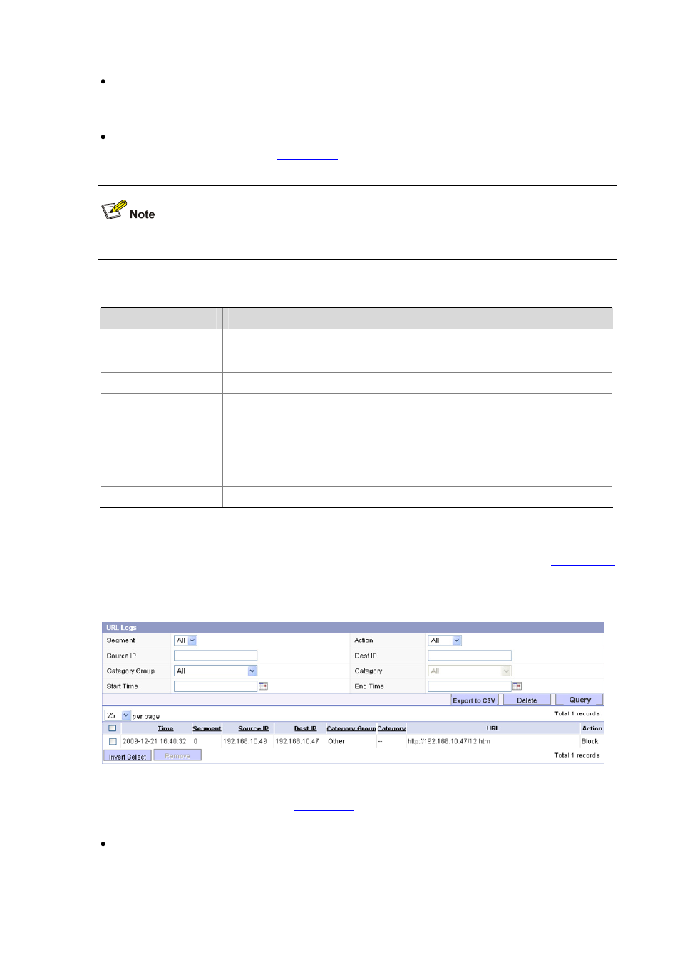 Category-based url filtering supported, Table 13-10 | H3C Technologies H3C SecBlade IPS Cards User Manual | Page 108 / 219