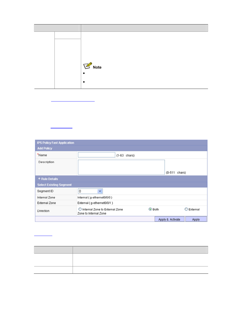 Configuring ips policy fast application, Configuring ips policy fast application -10, For more information, see | Configuring ips policy, Fast application | H3C Technologies H3C SecBlade IPS Cards User Manual | Page 123 / 219