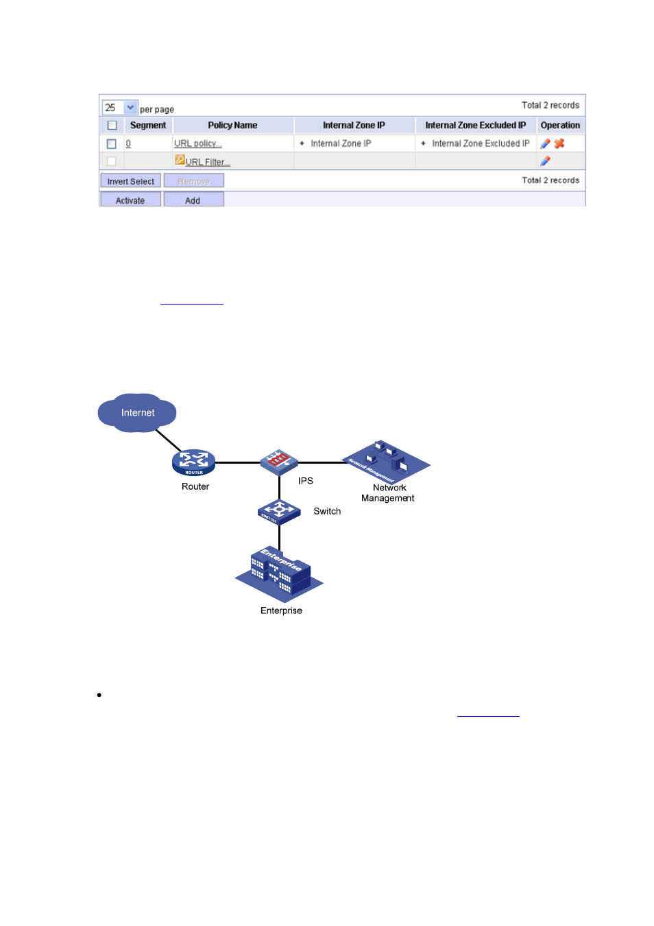 Network requirements, Configuration procedure | H3C Technologies H3C SecBlade IPS Cards User Manual | Page 143 / 219