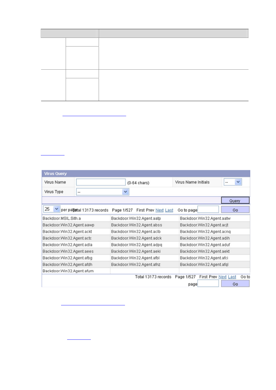Querying viruses, Anti-virus configuration example, Network requirements | H3C Technologies H3C SecBlade IPS Cards User Manual | Page 153 / 219
