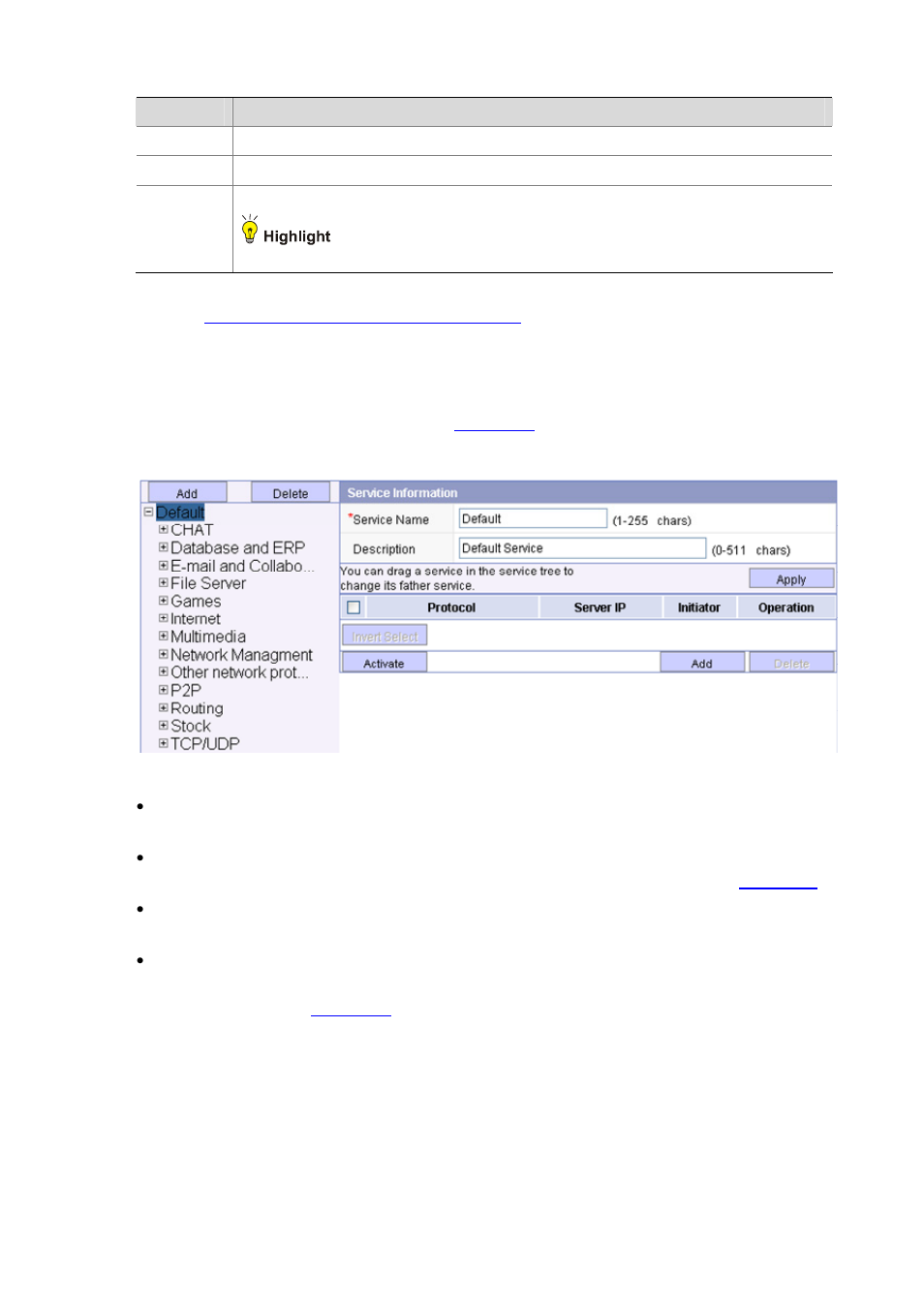 Configuring services | H3C Technologies H3C SecBlade IPS Cards User Manual | Page 183 / 219