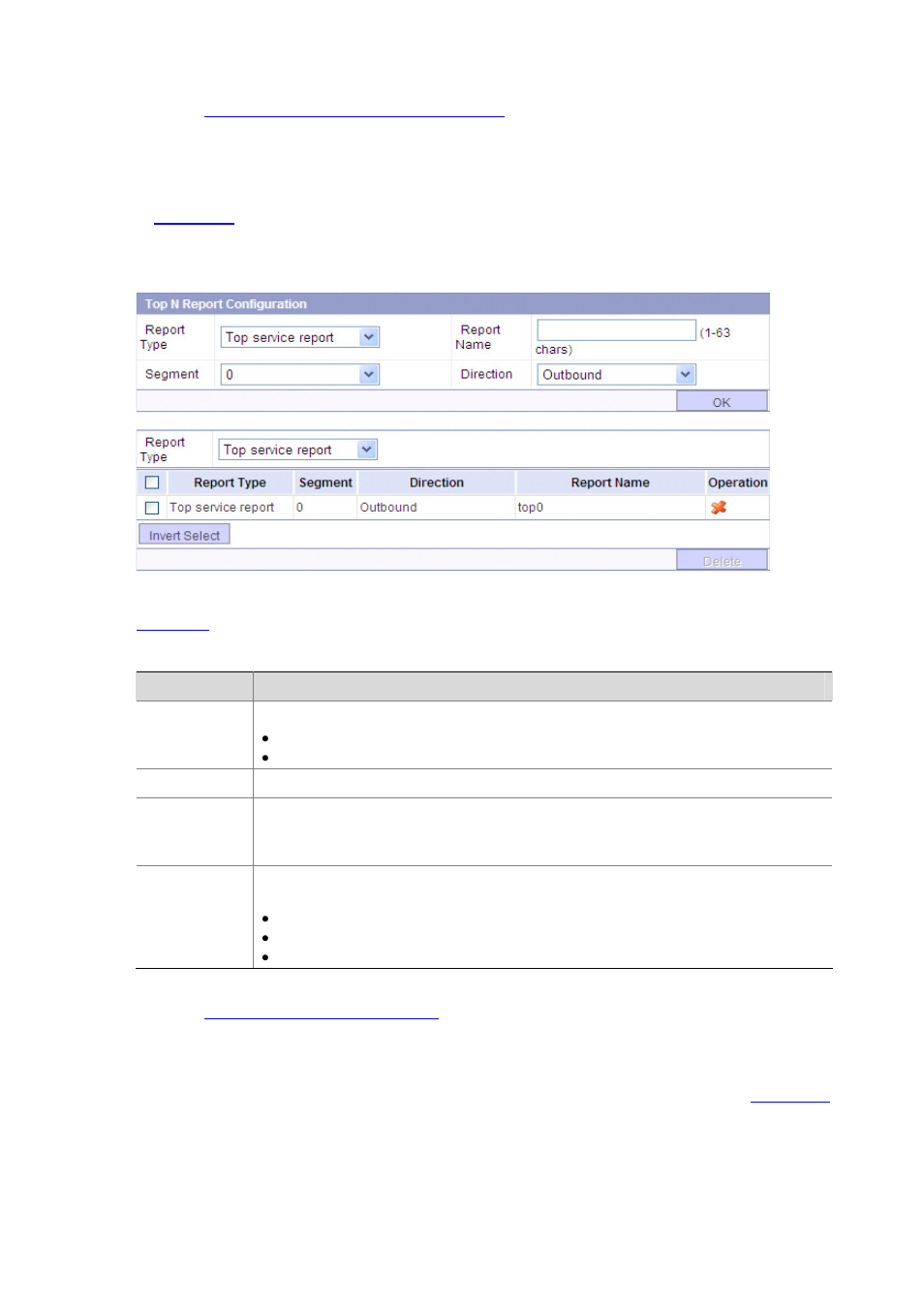 Configuring top n reports, Querying top n reports | H3C Technologies H3C SecBlade IPS Cards User Manual | Page 208 / 219