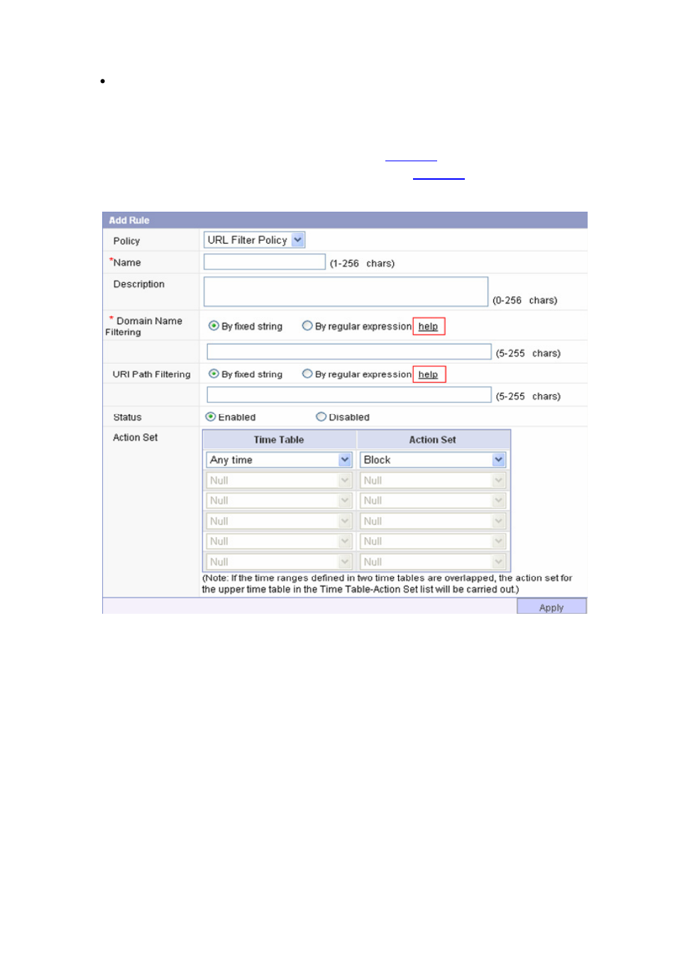 Regular expression help information | H3C Technologies H3C SecBlade IPS Cards User Manual | Page 25 / 219