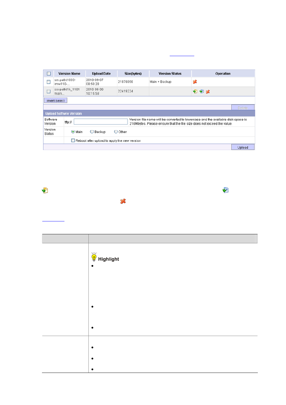 Upgrading software | H3C Technologies H3C SecBlade IPS Cards User Manual | Page 43 / 219