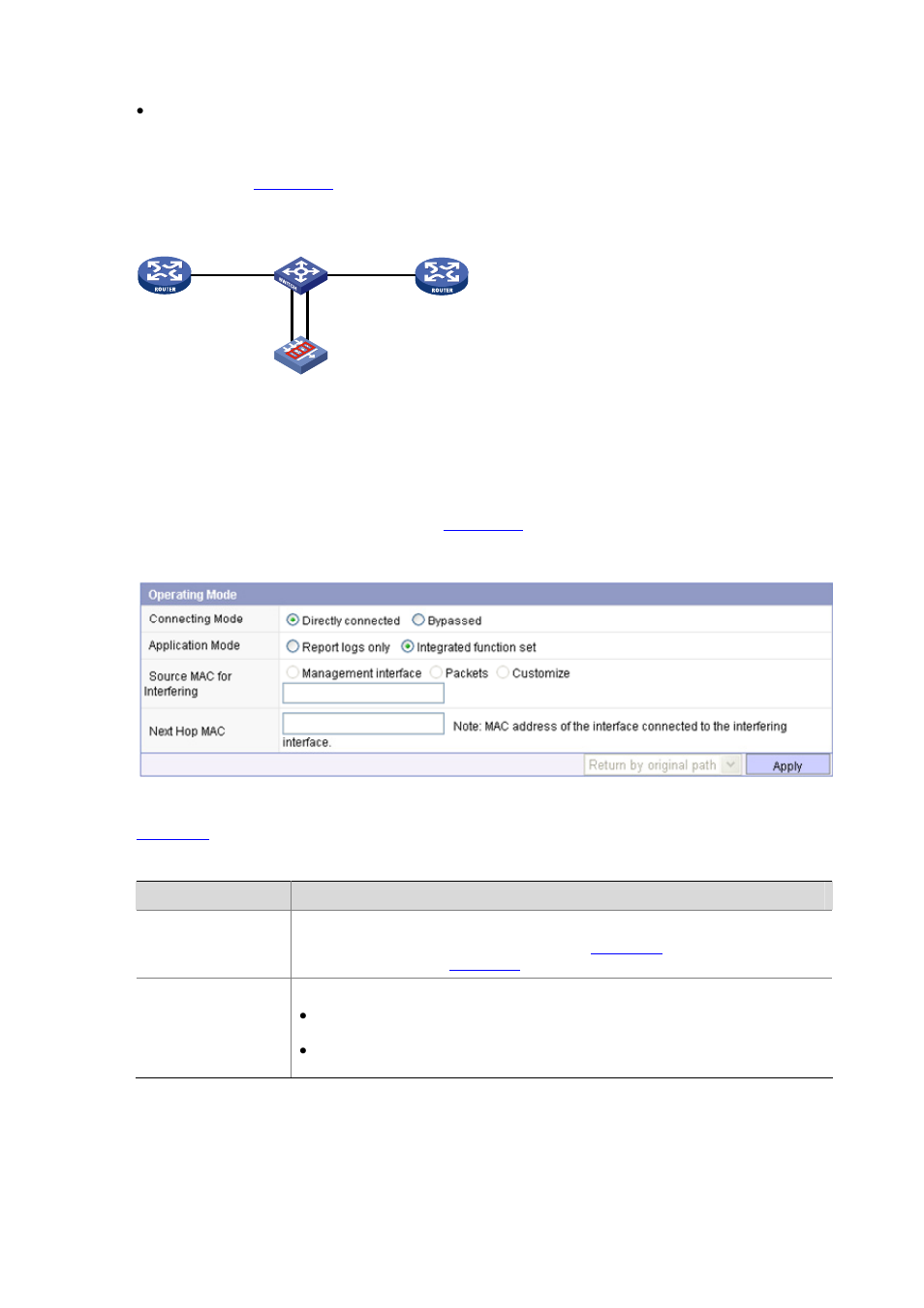 Configuring operating mode | H3C Technologies H3C SecBlade IPS Cards User Manual | Page 46 / 219