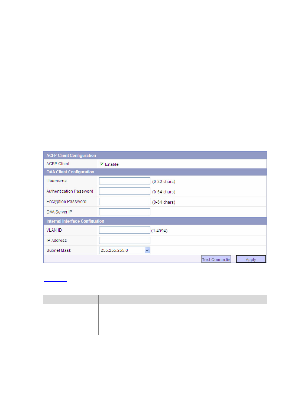 Configuring oaa client | H3C Technologies H3C SecBlade IPS Cards User Manual | Page 50 / 219