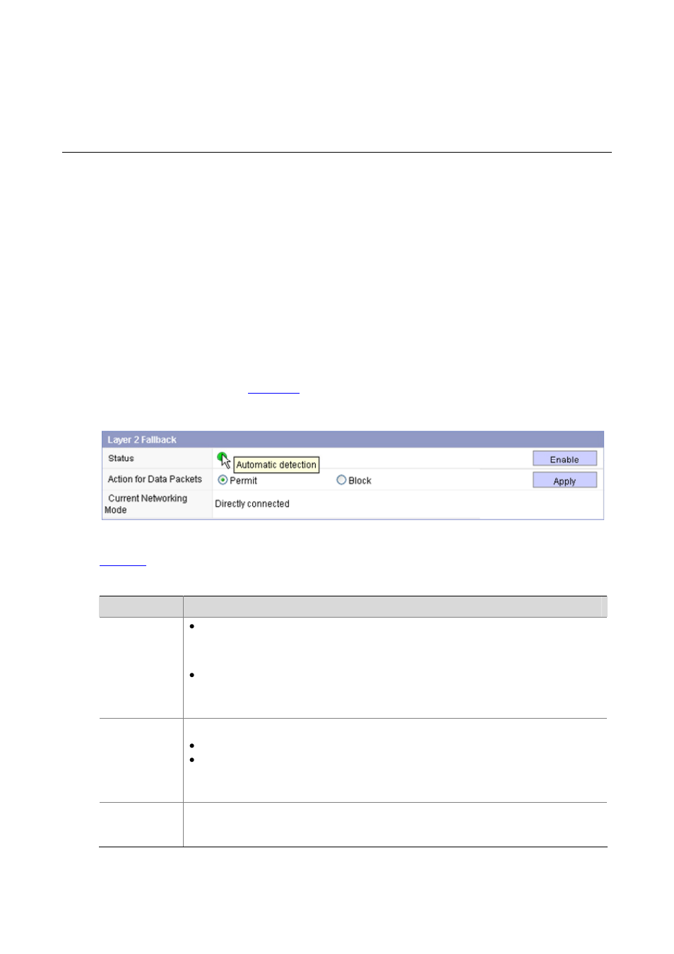 9 layer 2 fallback, Layer 2 fallback overview, Configuring layer 2 fallback | Layer 2 fallback | H3C Technologies H3C SecBlade IPS Cards User Manual | Page 78 / 219