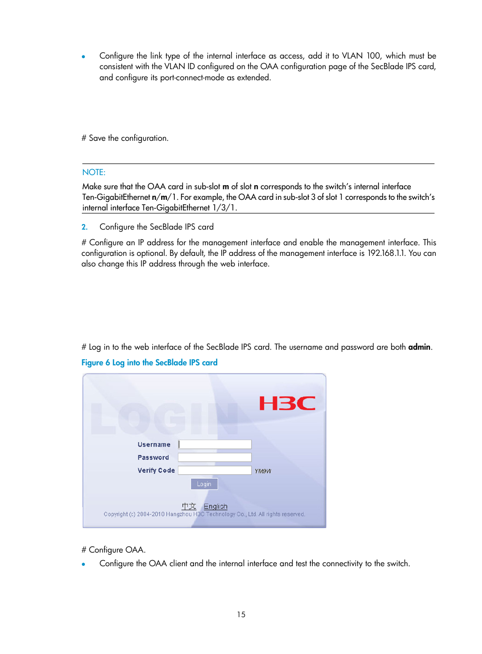 H3C Technologies H3C SecBlade IPS Cards User Manual | Page 22 / 85