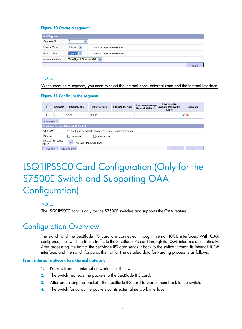 Configuration overview, From internal network to external network | H3C Technologies H3C SecBlade IPS Cards User Manual | Page 24 / 85