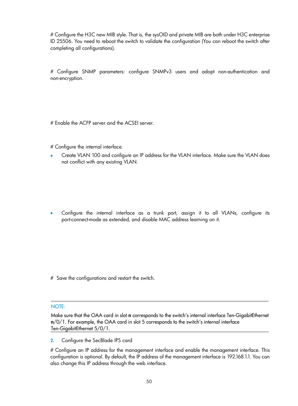 H3C Technologies H3C SecBlade IPS Cards User Manual | Page 57 / 85