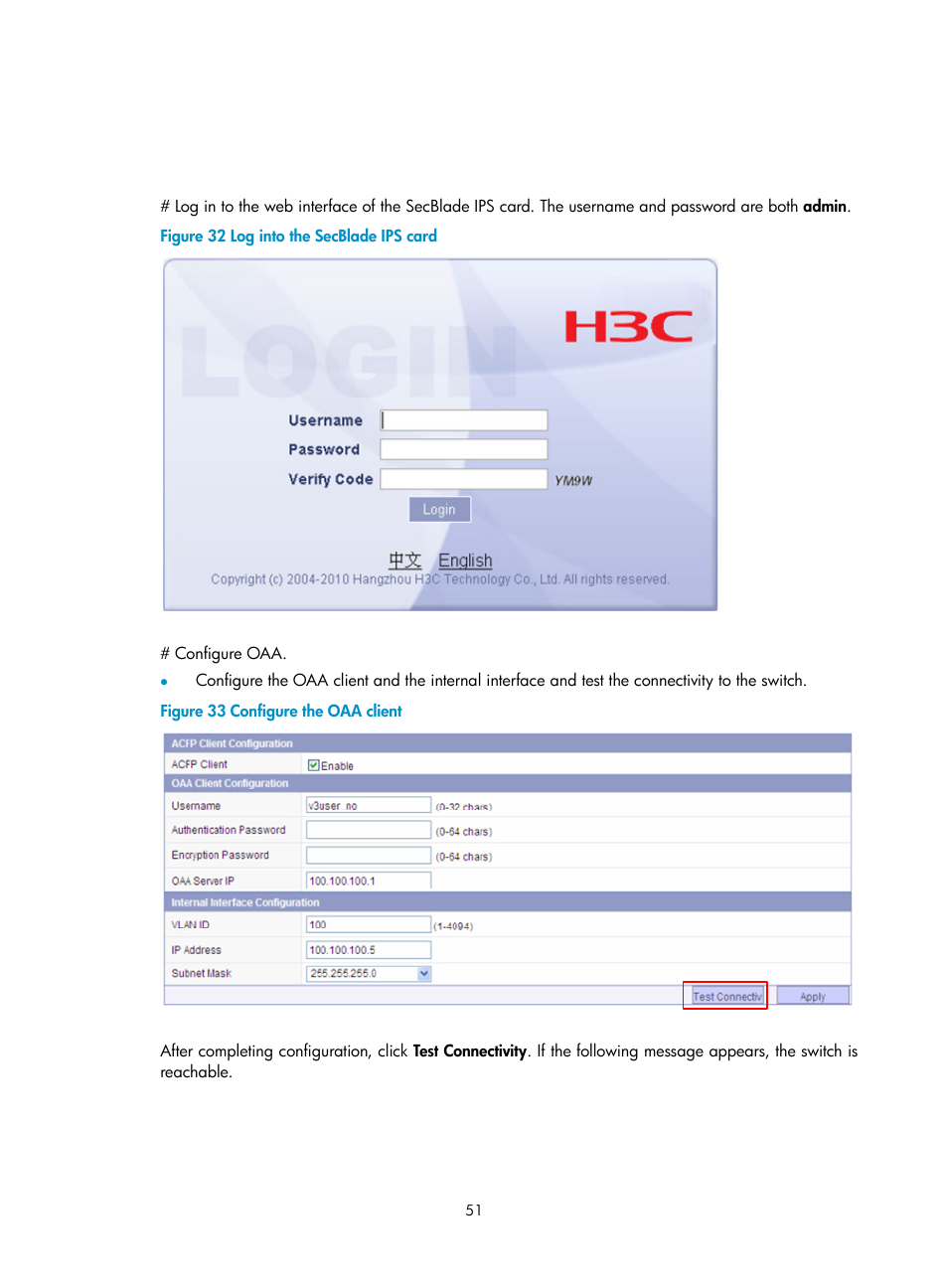 H3C Technologies H3C SecBlade IPS Cards User Manual | Page 58 / 85