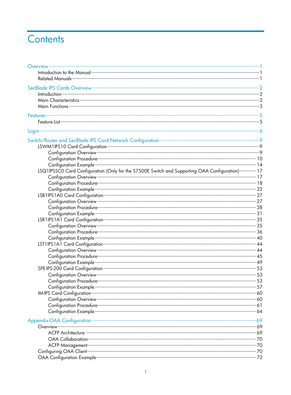 H3C Technologies H3C SecBlade IPS Cards User Manual | Page 6 / 85