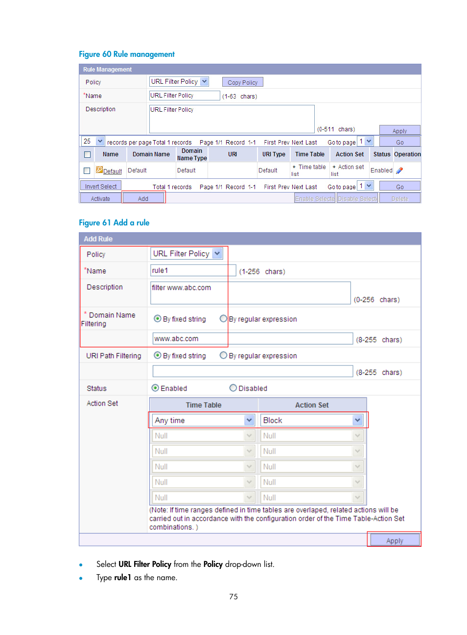 N in, Figure 60, Figure 61 | H3C Technologies H3C SecBlade IPS Cards User Manual | Page 82 / 85