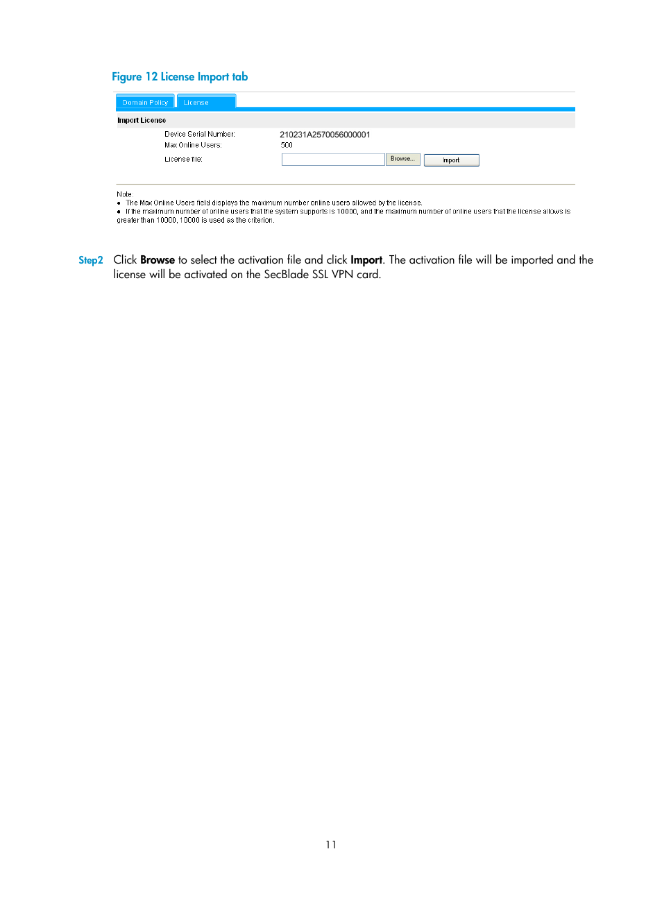 Figure 12 | H3C Technologies H3C SecBlade SSL VPN Cards User Manual | Page 16 / 21