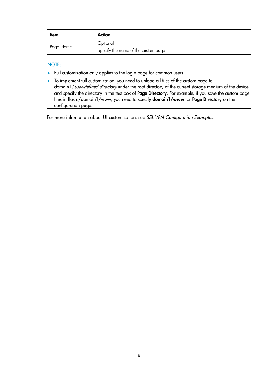 H3C Technologies H3C SecBlade SSL VPN Cards User Manual | Page 16 / 81