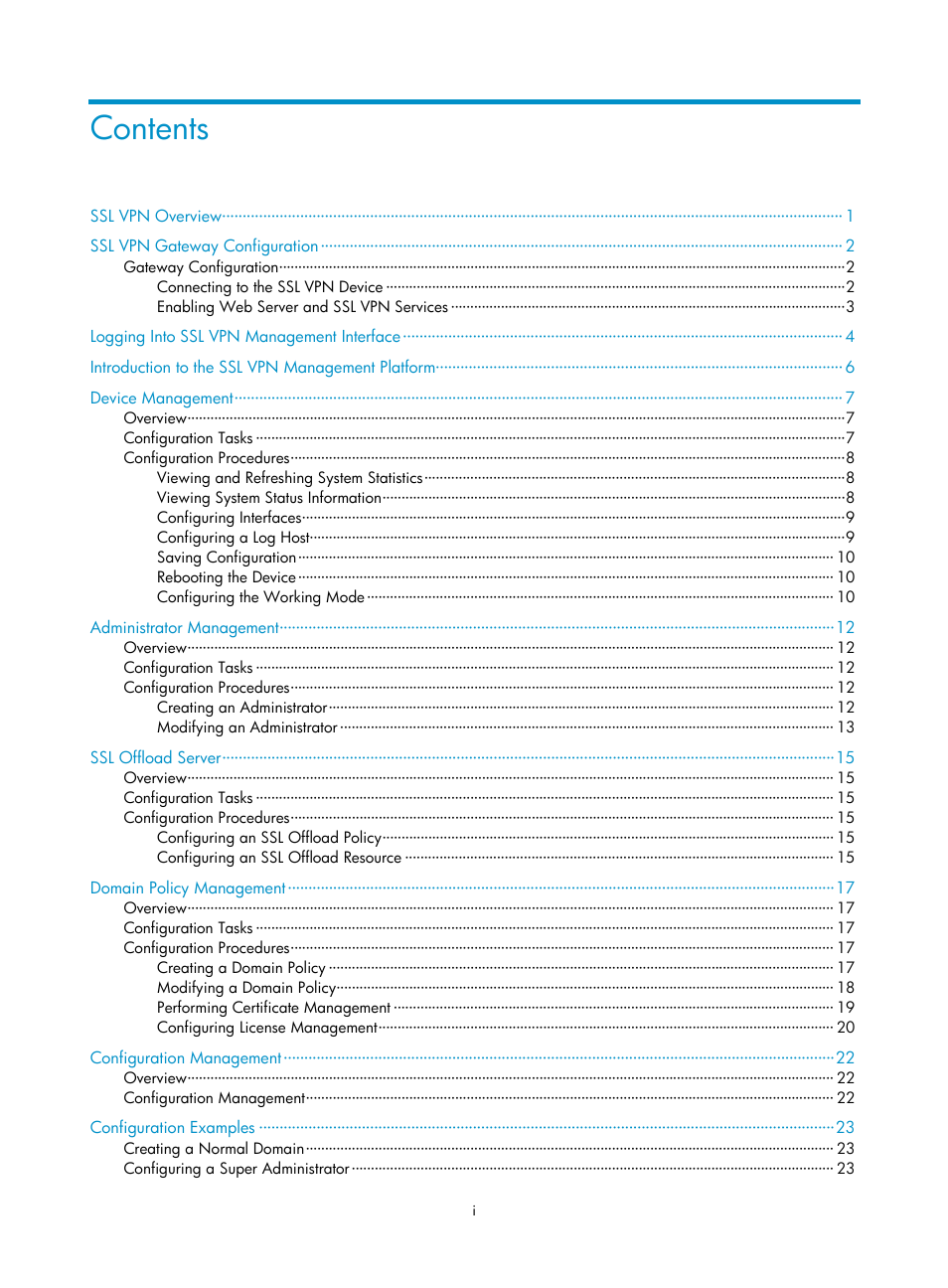 H3C Technologies H3C SecBlade SSL VPN Cards User Manual | Page 6 / 32