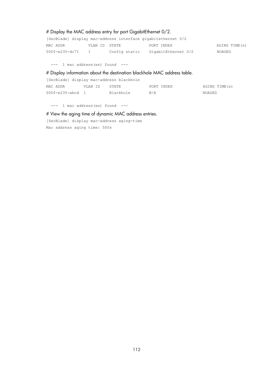H3C Technologies H3C SecBlade NetStream Cards User Manual | Page 127 / 349