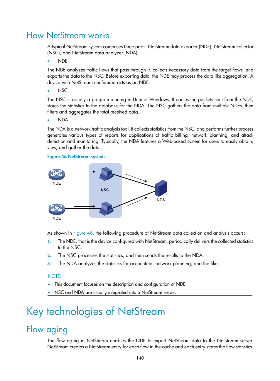 How netstream works, Key technologies of netstream, Flow aging | H3C Technologies H3C SecBlade NetStream Cards User Manual | Page 155 / 349