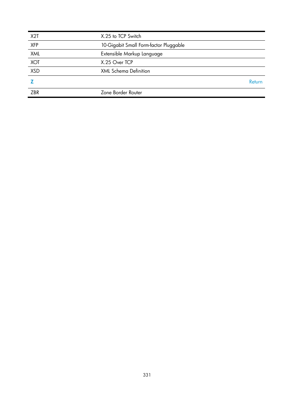 H3C Technologies H3C SecBlade NetStream Cards User Manual | Page 346 / 349
