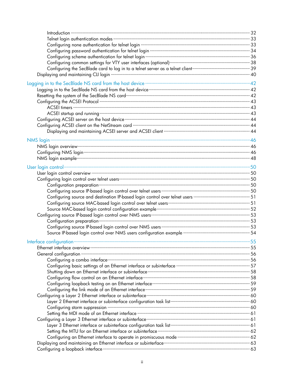 H3C Technologies H3C SecBlade NetStream Cards User Manual | Page 7 / 349