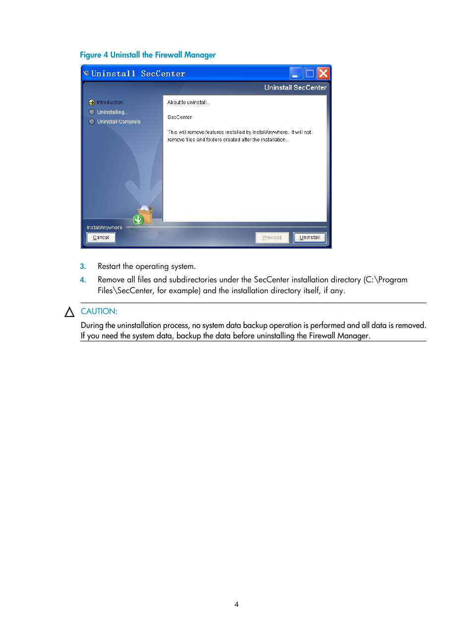 Figure 4 | H3C Technologies H3C SecCenter Firewall Manager User Manual | Page 10 / 131