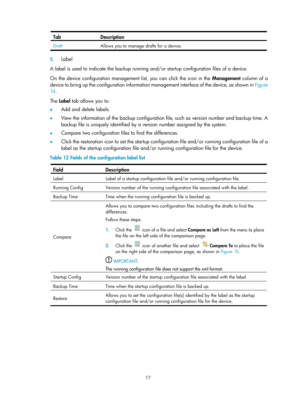 Label | H3C Technologies H3C SecCenter Firewall Manager User Manual | Page 23 / 131