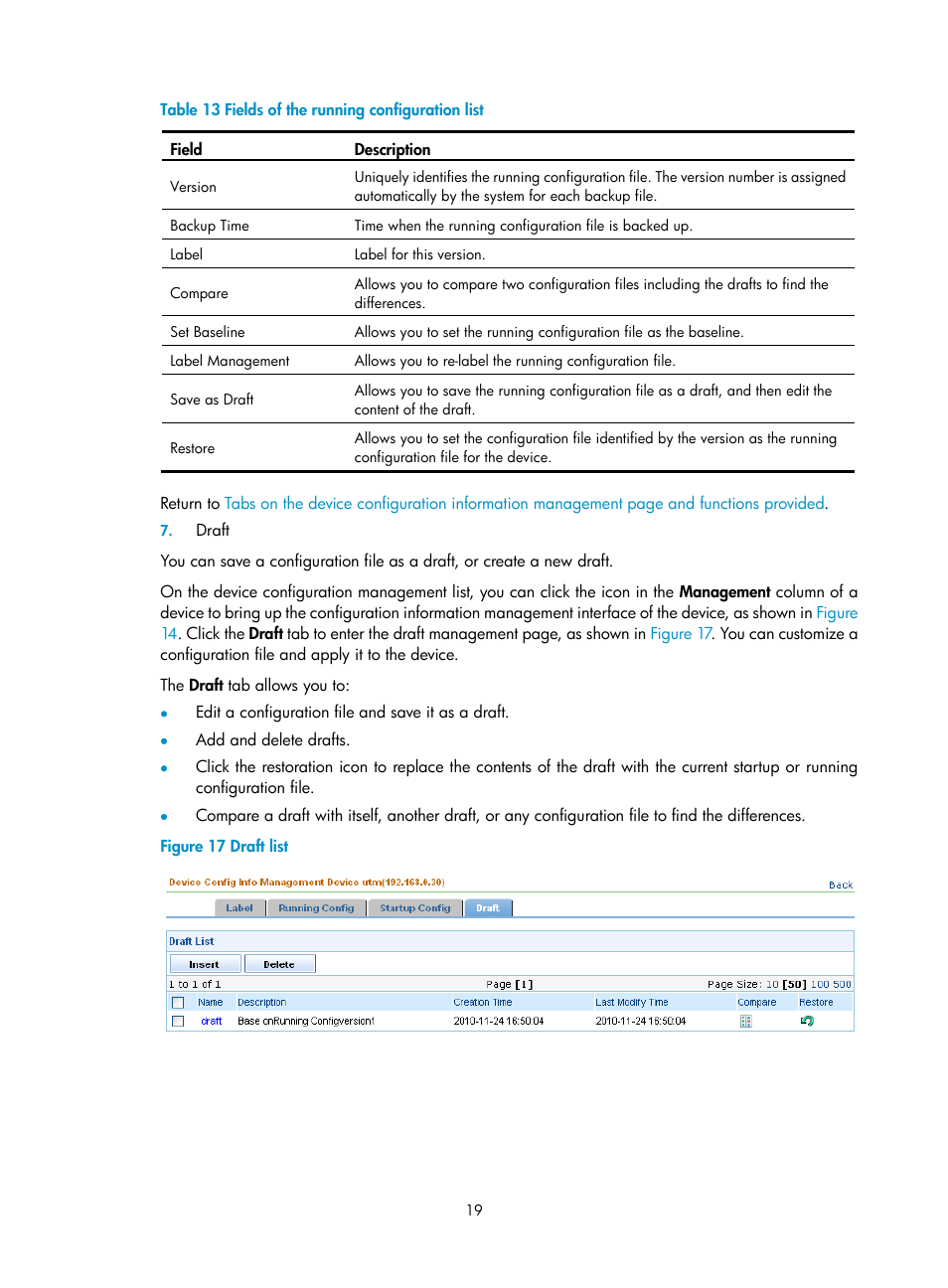 Draft | H3C Technologies H3C SecCenter Firewall Manager User Manual | Page 25 / 131