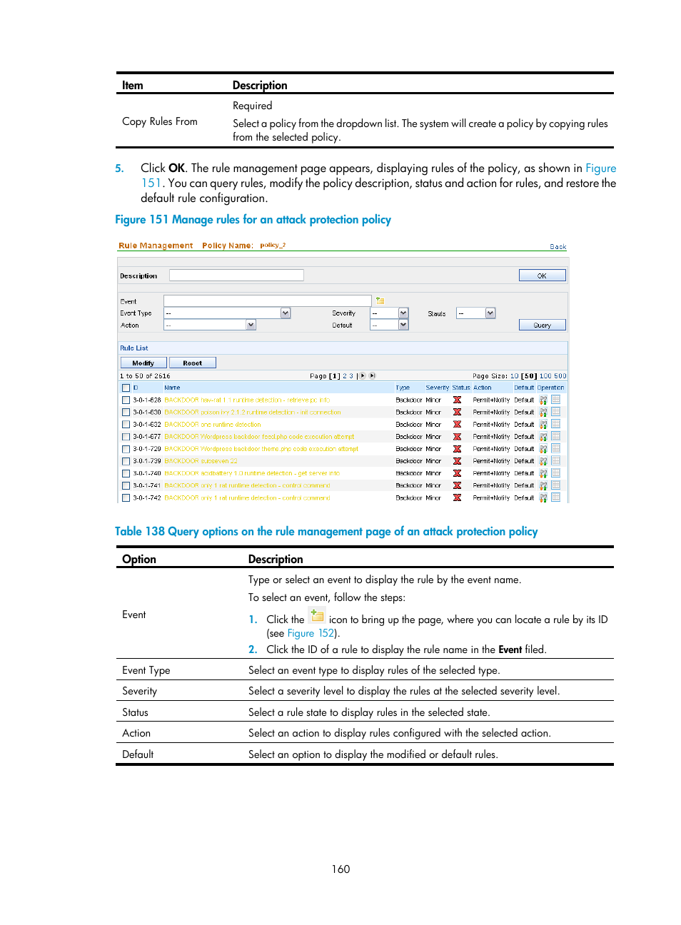 H3C Technologies H3C SecCenter UTM Manager User Manual | Page 168 / 262