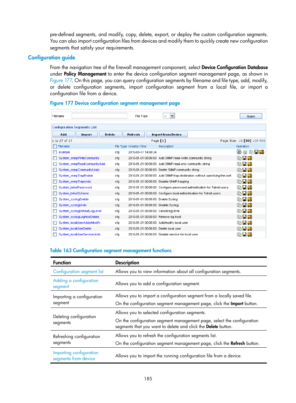 Configuration guide | H3C Technologies H3C SecCenter UTM Manager User Manual | Page 193 / 262