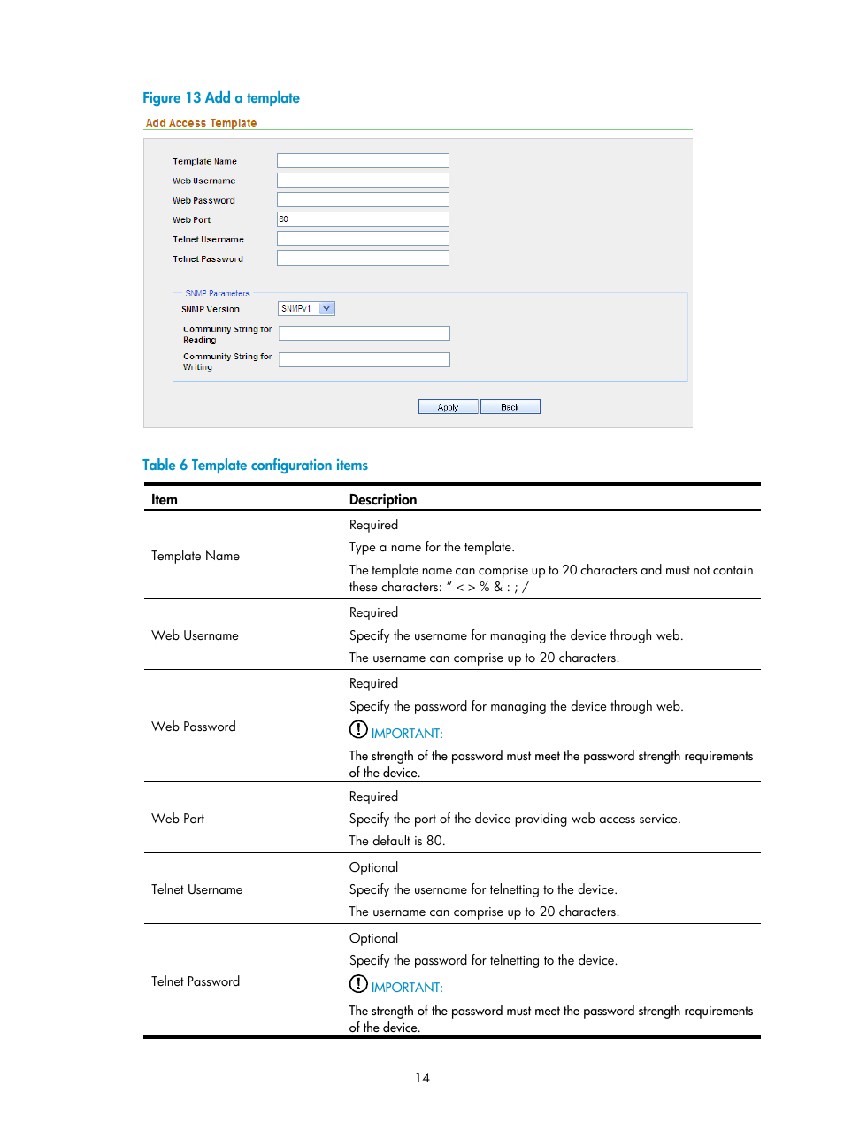 Figure 13, Table 6 | H3C Technologies H3C SecCenter UTM Manager User Manual | Page 22 / 262