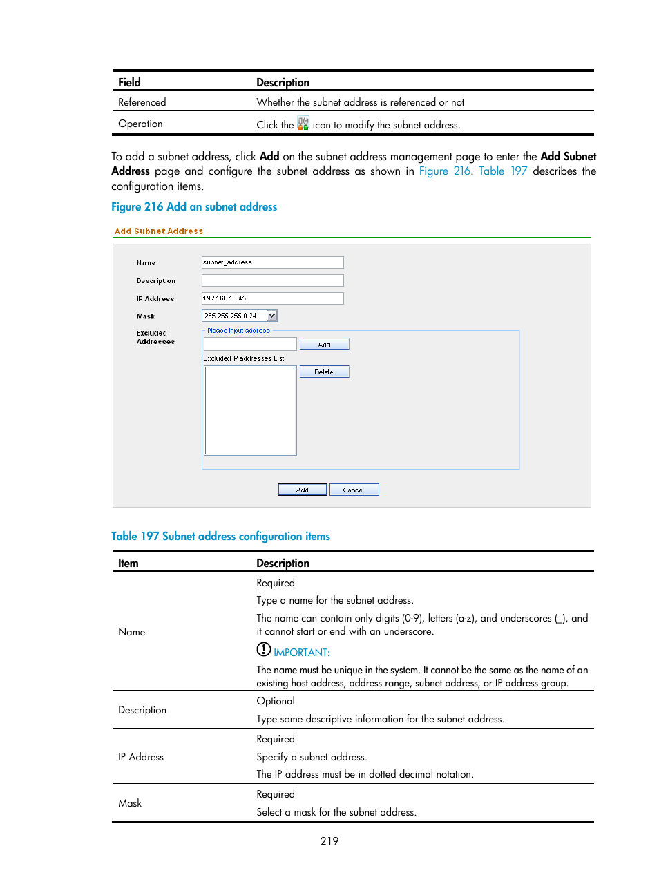 H3C Technologies H3C SecCenter UTM Manager User Manual | Page 227 / 262